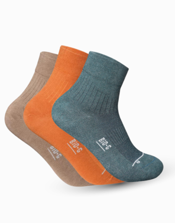 Biosox Merino Wool Hiking Socks – Grey, Mid Calf, Cushioned, Breathable, Unisex
